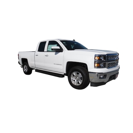 Trailfx RUNNING BOARDS Powder Coated Black Steel Unlighted Rocker Panel Mount 300 Pound Capacity RBW02B